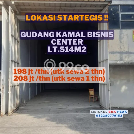 Unit Gudang Disewakan di Kamal di Area Ramai & Strategis Unit Gudang Disewakan di Kamal di Area Ramai & Strategis