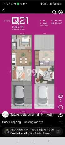 Rumah Strategis Minimalis Lb 90m2 di Serpong, Tangerang Selatan Rumah Strategis Minimalis Lb 90m2 di Serpong, Tangerang Selatan