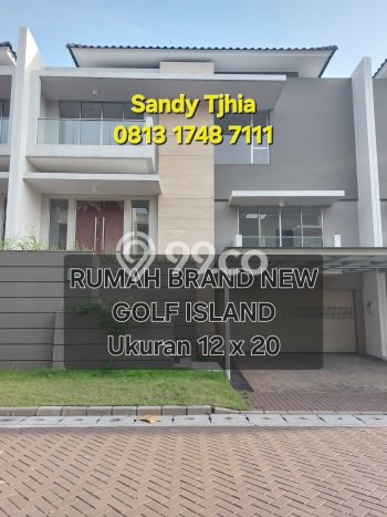 For Sale! Premium House LT 240m2 Desain Modern di Golf Island For Sale! Premium House LT 240m2 Desain Modern di Golf Island