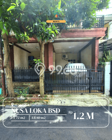 For Sale Hunian Rumah Nyaman 3 Kamar di BSD Nusaloka, Tangerang For Sale Hunian Rumah Nyaman 3 Kamar di BSD Nusaloka, Tangerang