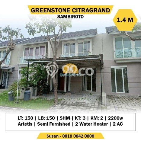 Dijual Hunian Rumah Nyaman 3 Kamar di CitraGrand, Semarang Dijual Hunian Rumah Nyaman 3 Kamar di CitraGrand, Semarang
