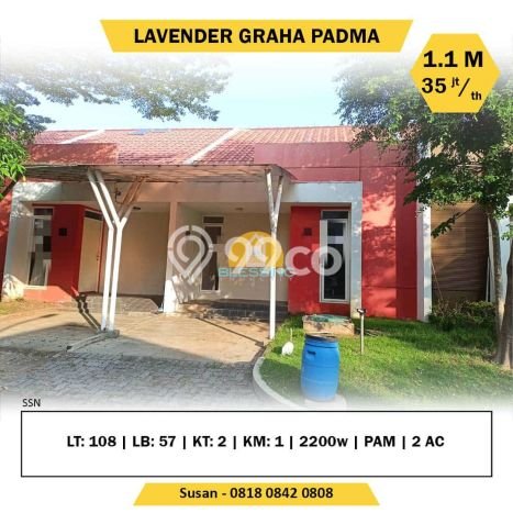 Jual Rumah Eksklusif 2 KT di Graha Padma, Semarang Jual Rumah Eksklusif 2 KT di Graha Padma, Semarang