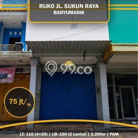 Disewakan Ruko komersial di Banyumanik luas bangunan 150m2 Disewakan Ruko komersial di Banyumanik luas bangunan 150m2