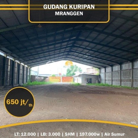 Gudang untuk Disewa di Pusat Semarang Luas Bangunan 3000m2 Gudang untuk Disewa di Pusat Semarang Luas Bangunan 3000m2