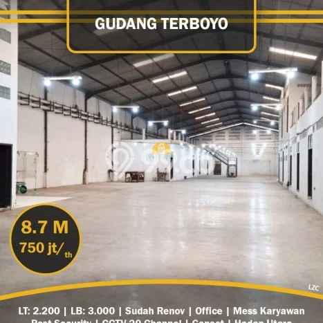 Unit Gudang Tersedia di Terboyo Spesifikasi LB 3000m2 Unit Gudang Tersedia di Terboyo Spesifikasi LB 3000m2