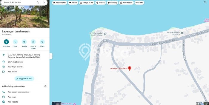 Tanah Dijual Lokasi Sijuk Belitung SHM Tanah Dijual Lokasi Sijuk Belitung SHM