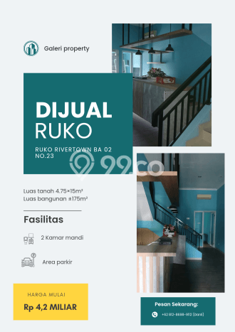 Dijual! Ruko di Grand Wisata Bekasi LT 71m2 / LB 175m2 Kawasan Strategis Dijual! Ruko di Grand Wisata Bekasi LT 71m2 / LB 175m2 Kawasan Strategis