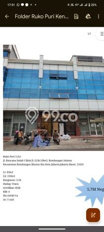 Unit Ruko Dijual di Kembangan Jakarta Barat Luas Bangunan 220m2 Unit Ruko Dijual di Kembangan Jakarta Barat Luas Bangunan 220m2