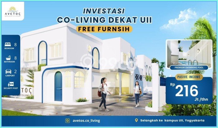 Kost untuk Dijual di Kaliurang Punya 8 Kamar Kost untuk Dijual di Kaliurang Punya 8 Kamar