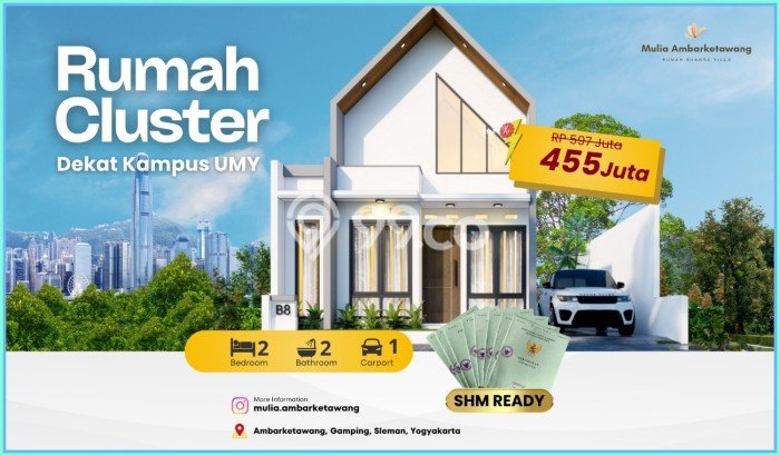 Hunian Terjangkau Dijual di Ngampilan, Yogyakarta Harga Rp 455 Juta Hunian Terjangkau Dijual di Ngampilan, Yogyakarta Harga Rp 455 Juta