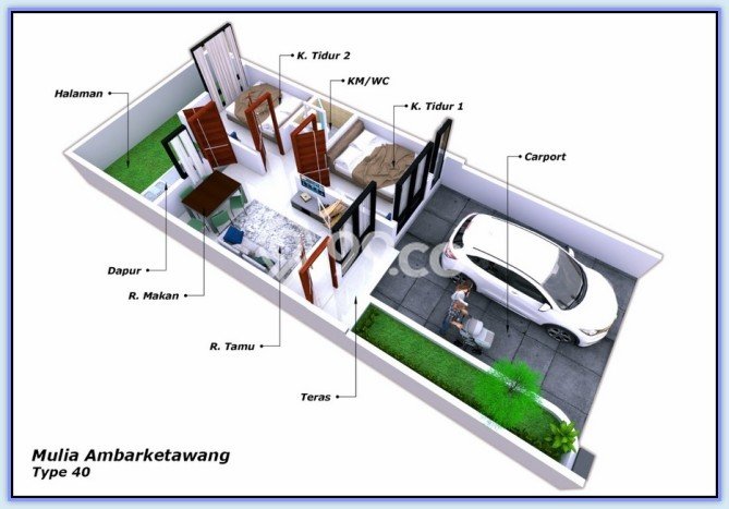 Rumah Modern Include Mezzanine Dalam Perumahan Sleman Barat Rumah Modern Include Mezzanine Dalam Perumahan Sleman Barat