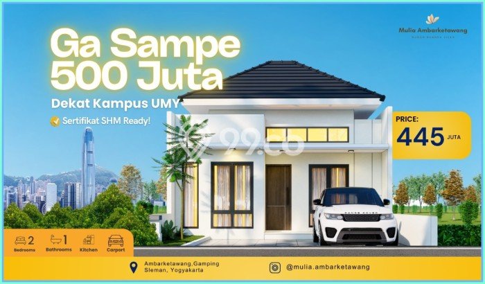 NEW LISTING! Rumah Strategis area Gamping, LT 75m2m² LB 78m2m² NEW LISTING! Rumah Strategis area Gamping, LT 75m2m² LB 78m2m²