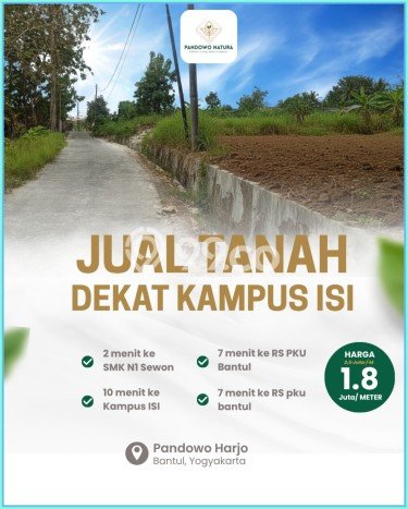 Tanah Dijual di Yogyakarta Seluas 136m2 Strategis Tanah Dijual di Yogyakarta Seluas 136m2 Strategis