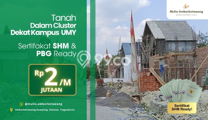 Lahan Strategis di Gamping Dijual dengan Luas 79m2 Lahan Strategis di Gamping Dijual dengan Luas 79m2