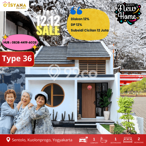 INVESTASI CERDAS! Rumah Premium Sentolo, Kulon Progo, LT 71m² Luas Bangunan 36m² INVESTASI CERDAS! Rumah Premium Sentolo, Kulon Progo, LT 71m² Luas Bangunan 36m²
