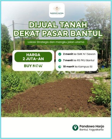 Tanah Dijual Area Strategis di Bantul Yogyakarta 150m2 Tanah Dijual Area Strategis di Bantul Yogyakarta 150m2