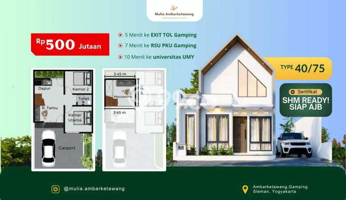 Rumah Premium 2 KT 1 KM di Kompleks Perumahan Gamping, Sleman Rumah Premium 2 KT 1 KM di Kompleks Perumahan Gamping, Sleman
