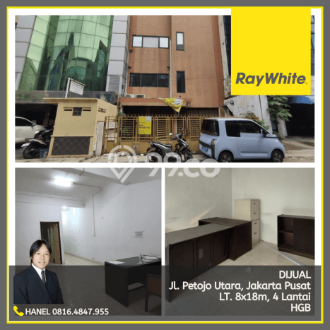 Komersial Dijual di Jakarta Pusat LT 144m2 & LB 400m2 Lokasi Terbaik! Komersial Dijual di Jakarta Pusat LT 144m2 & LB 400m2 Lokasi Terbaik!