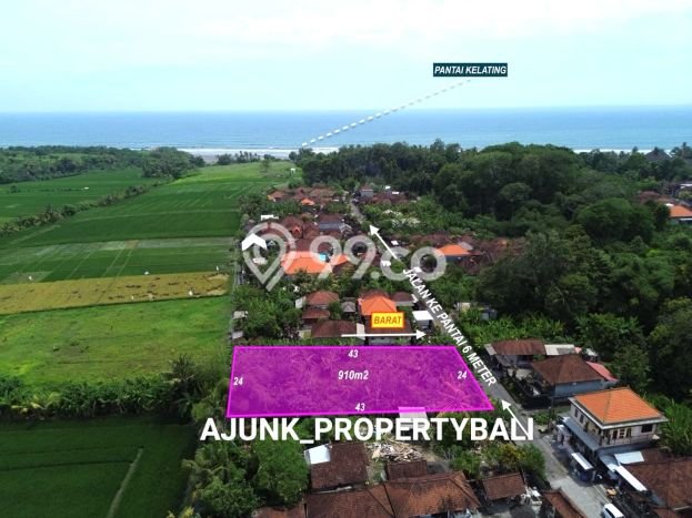 Tanah Kavling Dijual di Kelating, Tabanan dengan Luas Tanah 910m2 Tanah Kavling Dijual di Kelating, Tabanan dengan Luas Tanah 910m2