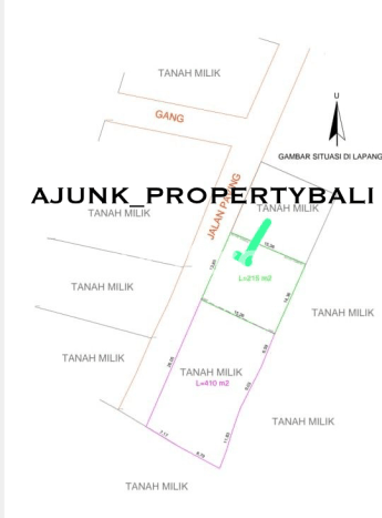 Tanah Siap Bangun Dijual di Badung Punya Luas 215m2 Tanah Siap Bangun Dijual di Badung Punya Luas 215m2
