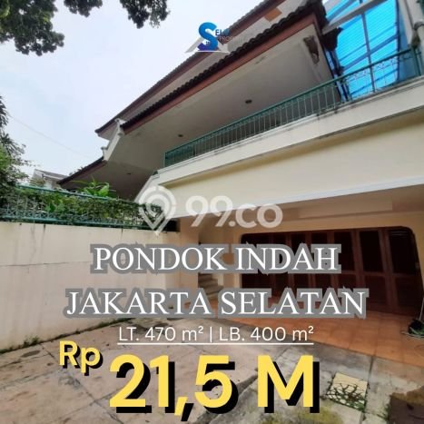 For Sale! Luxury House LT 470m2 Desain Elegan di Pondok Indah For Sale! Luxury House LT 470m2 Desain Elegan di Pondok Indah