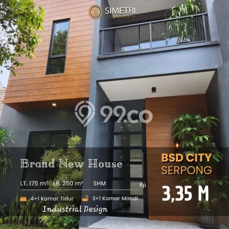 For Sale! Luxury House LT 175m2 Desain Modern di BSD For Sale! Luxury House LT 175m2 Desain Modern di BSD