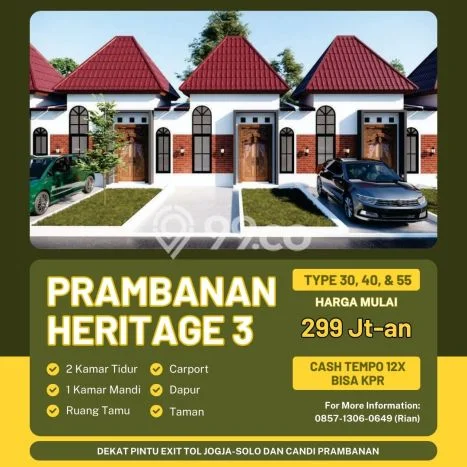Rumah Asri di Berbah, Dekat Berbah, Sleman, Sleman - 2 KT Rumah Asri di Berbah, Dekat Berbah, Sleman, Sleman - 2 KT