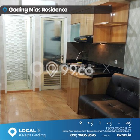 Apartemen Disewakan Terjangkau 2 KT / 1 KM di Kelapa Gading, Jakarta Utara Apartemen Disewakan Terjangkau 2 KT / 1 KM di Kelapa Gading, Jakarta Utara