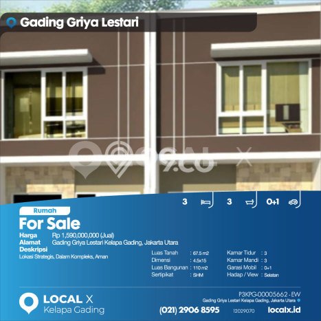 Dijual Cepat Rumah Favorit Siap Huni LB 110m2 di Kelapa Gading, Jakarta Utara Dijual Cepat Rumah Favorit Siap Huni LB 110m2 di Kelapa Gading, Jakarta Utara