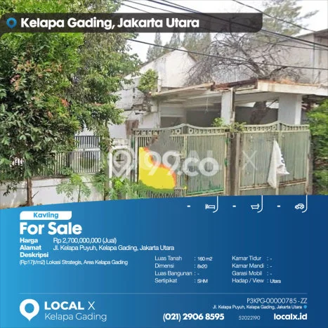Kavling Tanah Dijual di Kelapa Gading Jakarta Utara Spesifikasi 160m2 Kavling Tanah Dijual di Kelapa Gading Jakarta Utara Spesifikasi 160m2