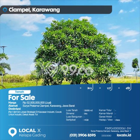 Dijual Tanah Lokasi Telukjambe, Karawang Seluas 35000m2 Dijual Tanah Lokasi Telukjambe, Karawang Seluas 35000m2