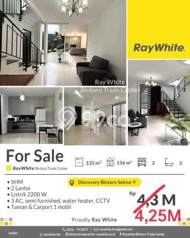 Rumah Mewah LB 156m2 Siap Pakai Desain Elegan di Bintaro, Tangerang Selatan Rumah Mewah LB 156m2 Siap Pakai Desain Elegan di Bintaro, Tangerang Selatan