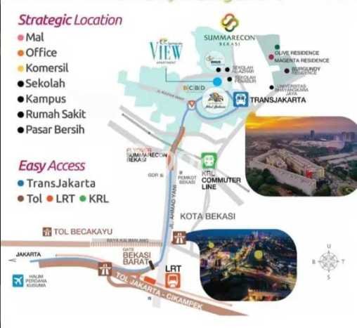 Dijual Apartemen di Bekasi 2 Kamar & 1 Kamar Mandi, Luas 42m2 Dijual Apartemen di Bekasi 2 Kamar & 1 Kamar Mandi, Luas 42m2