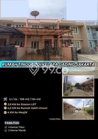 Rumah Modern Cantik 4 KT Bisa Langsung Pindah di Kelapa Gading Rumah Modern Cantik 4 KT Bisa Langsung Pindah di Kelapa Gading