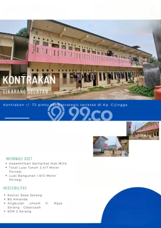 Unit Kost Dijual di Cikarang Selatan dengan 72 Kamar Tidur & Luas Bangunan 1610m2 Unit Kost Dijual di Cikarang Selatan dengan 72 Kamar Tidur & Luas Bangunan 1610m2