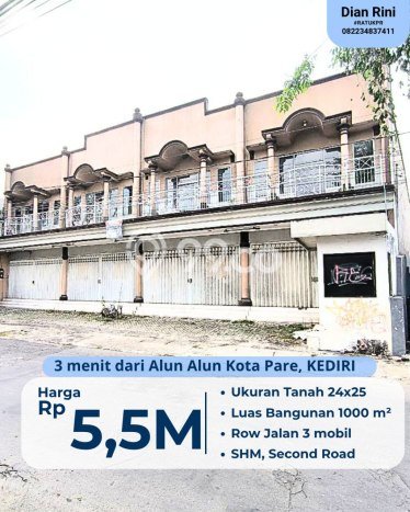 Ruko Kawasan Pare, Luas 1200m2m², Kawasan Bisnis, Dekat Pare, Kediri, Kediri Ruko Kawasan Pare, Luas 1200m2m², Kawasan Bisnis, Dekat Pare, Kediri, Kediri