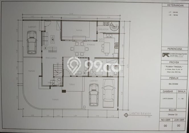 For Sale! Premium House LT 210m2 Desain Modern di BSD Griya Loka For Sale! Premium House LT 210m2 Desain Modern di BSD Griya Loka