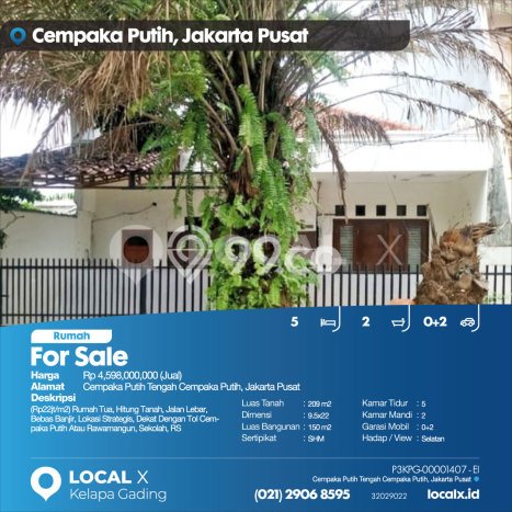 Hot Offer Hunian Mewah Ideal dan Luas di Cempaka Putih, Jakarta Pusat Hot Offer Hunian Mewah Ideal dan Luas di Cempaka Putih, Jakarta Pusat