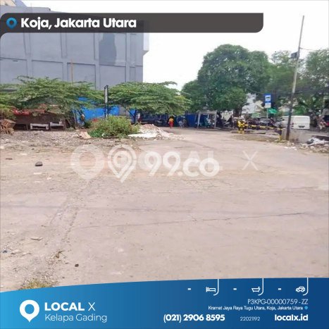Tanah untuk Dijual Lokasi Koja, Jakarta Utara Luas 612m2 - Tanah untuk Dijual Lokasi Koja, Jakarta Utara Luas 612m2 -