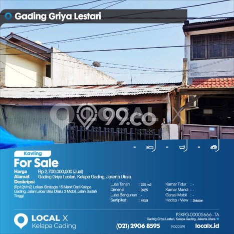 Lahan Investasi Lokasi Kelapa Gading Jakarta Utara - Lahan Investasi Lokasi Kelapa Gading Jakarta Utara -