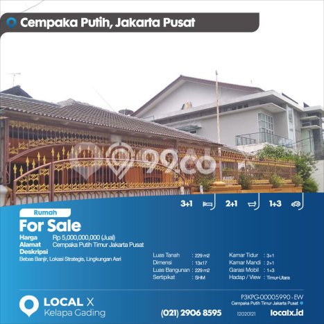 Dijual Hunian Mewah dengan Fasilitas Sekitar Komplit di Cempaka Putih, Jakarta Pusat Dijual Hunian Mewah dengan Fasilitas Sekitar Komplit di Cempaka Putih, Jakarta Pusat