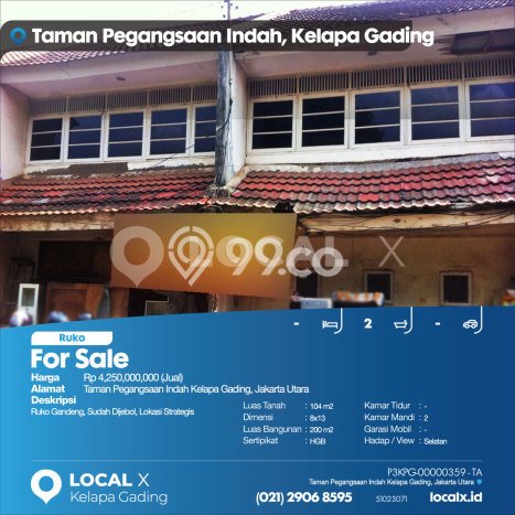 Ruko Dijual Lokasi Stratagis di Kelapa Gading Jakarta Utara Cocok untuk Bisnis Ruko Dijual Lokasi Stratagis di Kelapa Gading Jakarta Utara Cocok untuk Bisnis