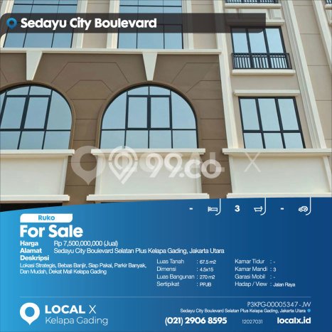 Lokasi Strategis! Dijual Ruko Bisnis di Kelapa Gading, Jakarta Utara Kondisi Baik Lokasi Strategis! Dijual Ruko Bisnis di Kelapa Gading, Jakarta Utara Kondisi Baik