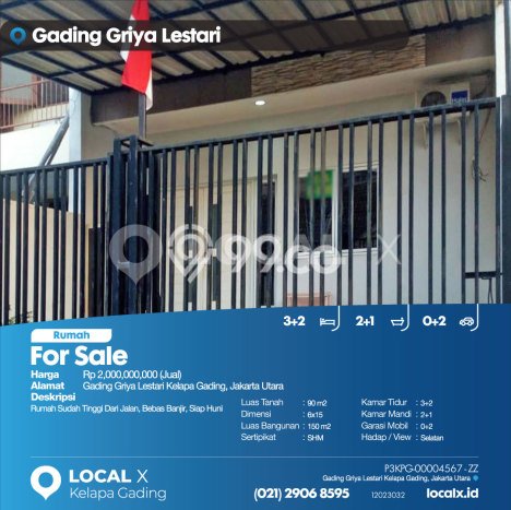 Dijual Rumah Strategis Bagus Punya 3 KT di Kelapa Gading Jakarta Utara SHM Dijual Rumah Strategis Bagus Punya 3 KT di Kelapa Gading Jakarta Utara SHM