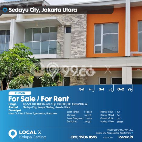 Siap Huni Rumah Mewah 3 Kamar di Kelapa Gading Dekat ke Mana Saja Siap Huni Rumah Mewah 3 Kamar di Kelapa Gading Dekat ke Mana Saja