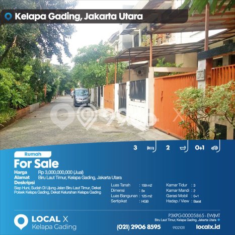 Siap Huni Rumah Mewah 3 Kamar di Kelapa Gading Dekat ke Mana Pun Siap Huni Rumah Mewah 3 Kamar di Kelapa Gading Dekat ke Mana Pun