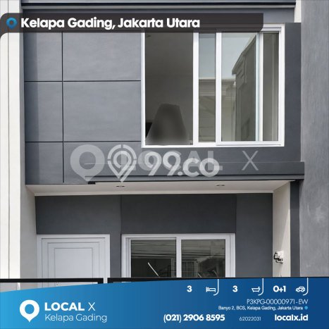 Rumah Modern Cantik 3 KT Siap Huni di Kelapa Gading Rumah Modern Cantik 3 KT Siap Huni di Kelapa Gading