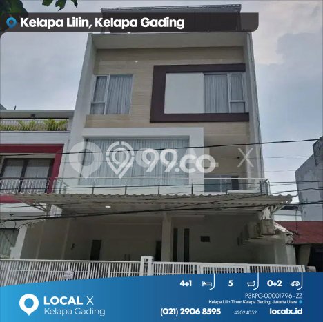 Hunian Mewah Dijual LT 99m2 di Kelapa Gading, Jakarta Utara Hunian Mewah Dijual LT 99m2 di Kelapa Gading, Jakarta Utara