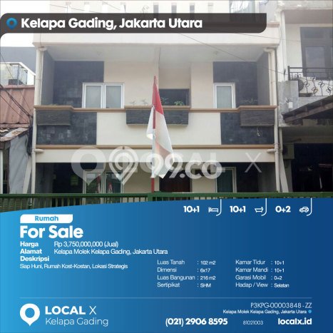 Rumah Eksklusif Siap Huni LT 102m2 di Kelapa Gading, Jakarta Utara Rumah Eksklusif Siap Huni LT 102m2 di Kelapa Gading, Jakarta Utara