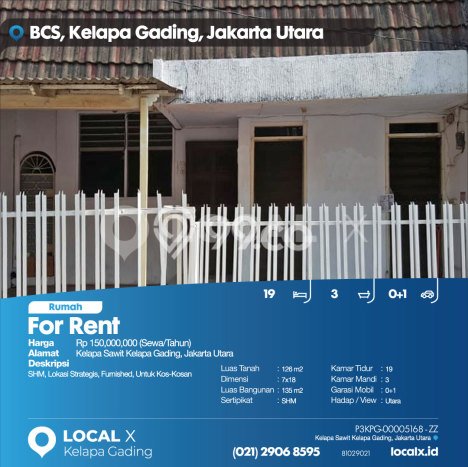 Disewakan Segera Rumah Kondisi Bagus di Area Kelapa Gading, Jakarta Utara Disewakan Segera Rumah Kondisi Bagus di Area Kelapa Gading, Jakarta Utara